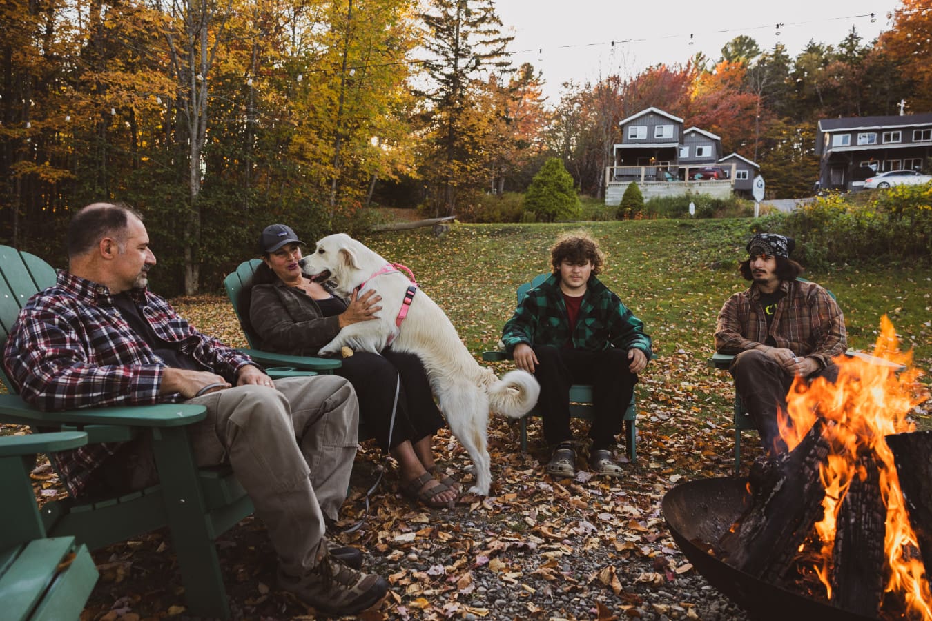 Where evenings end and memories begin — around the fire.