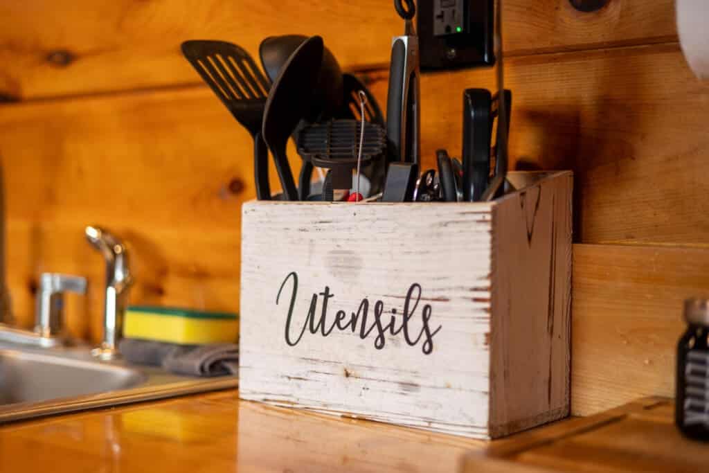 Keeping it classic with wooden touches and handy tools.