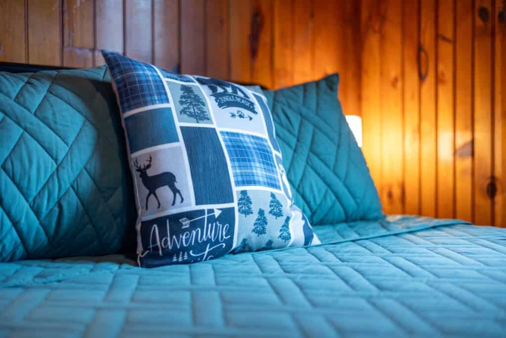Custom comfort with a nod to the woods.