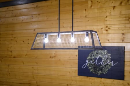 Where light meets design in our ceiling fixture.