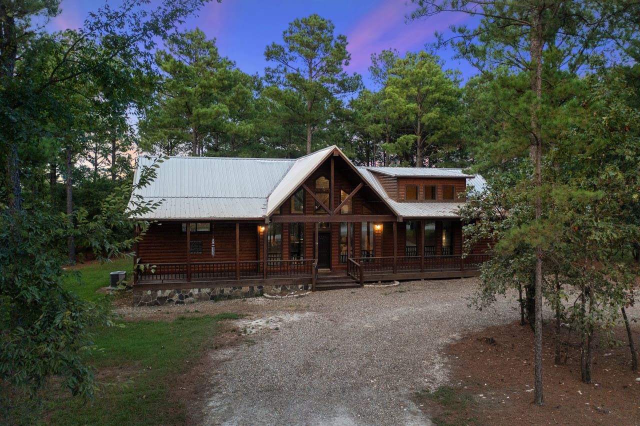 A peek at our cozy cabin hideaway.