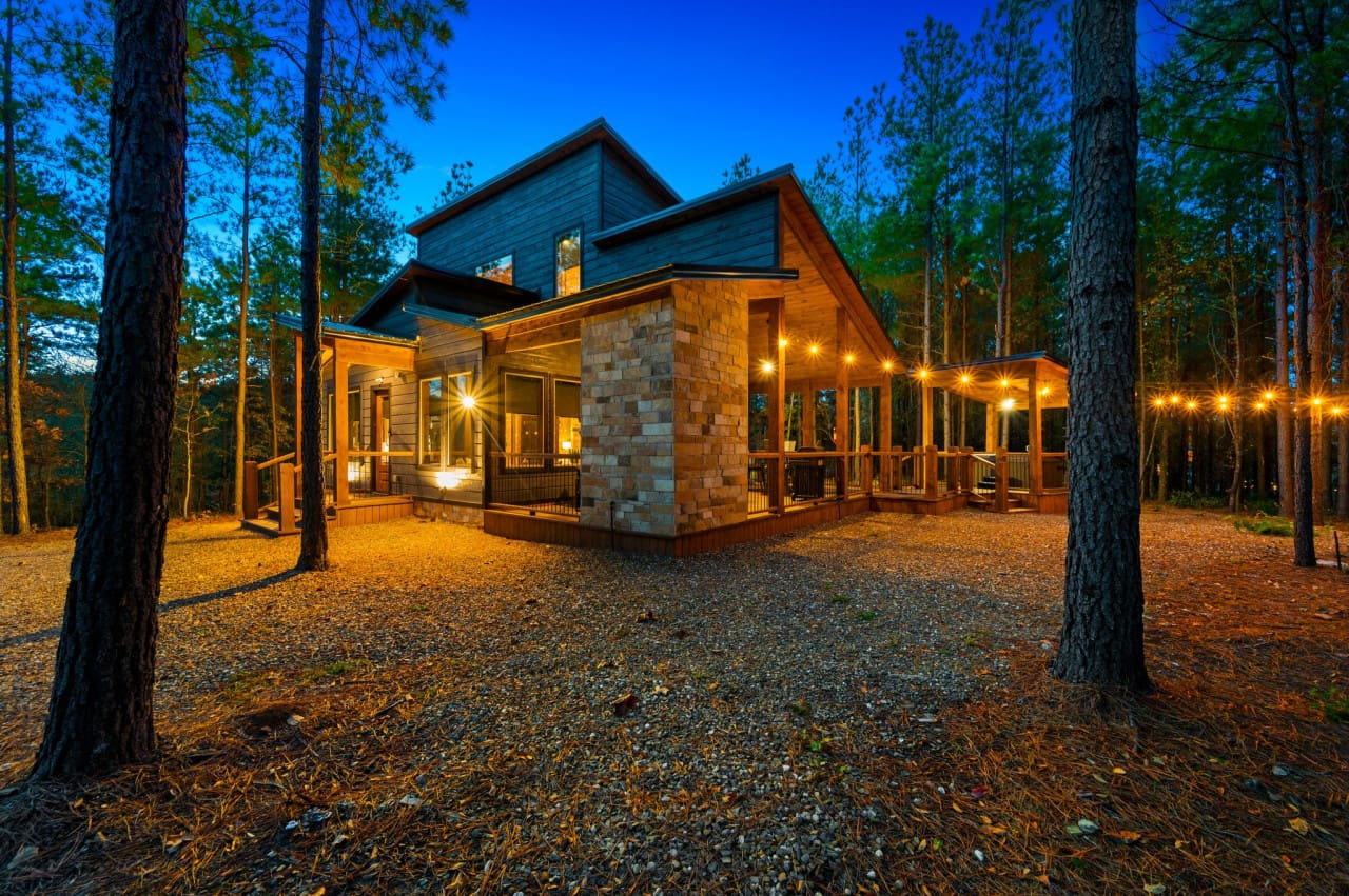 A glimpse of rustic elegance from the side.