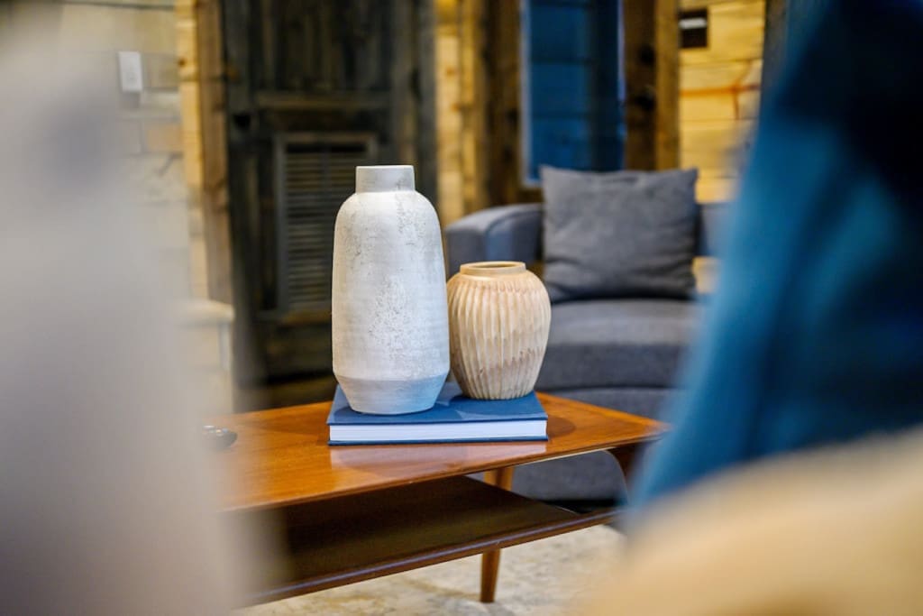 An artful centerpiece.