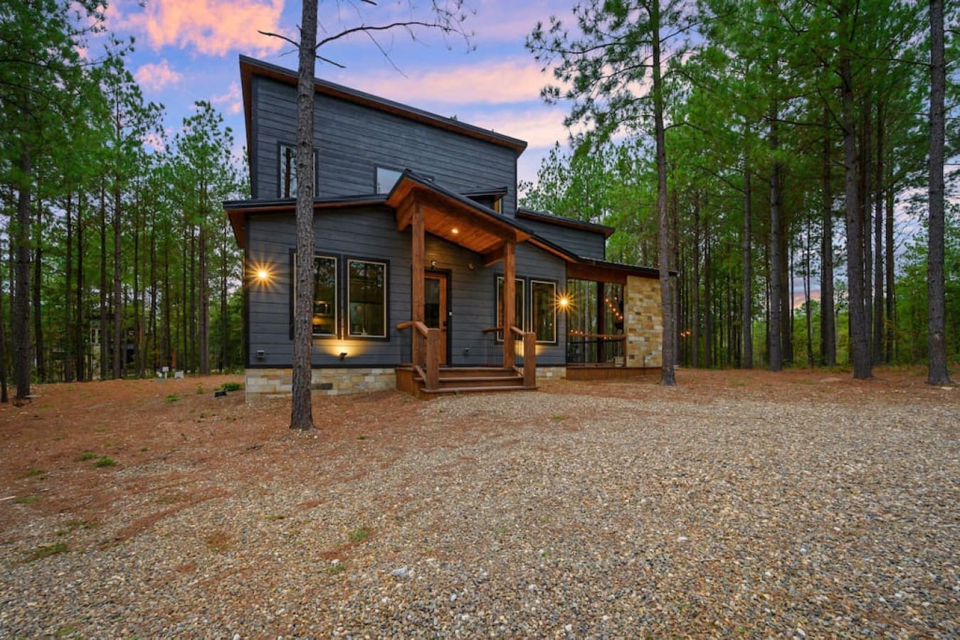 Step into rustic charm and relaxation.
