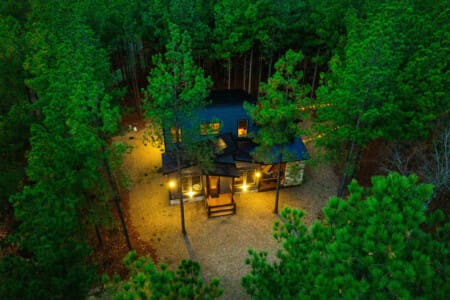 Secluded serenity in the heart of the pines.
