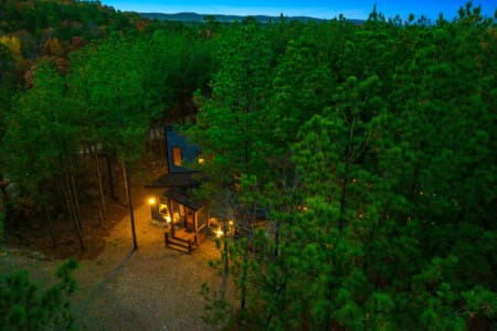 Unplugged Cabin under the wide open sky.