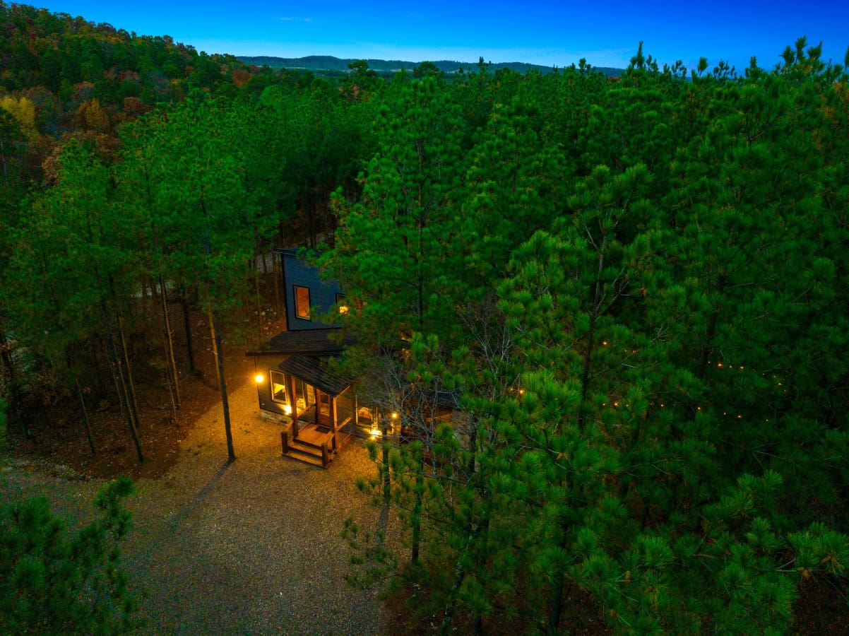 Unplugged Cabin under the wide open sky.