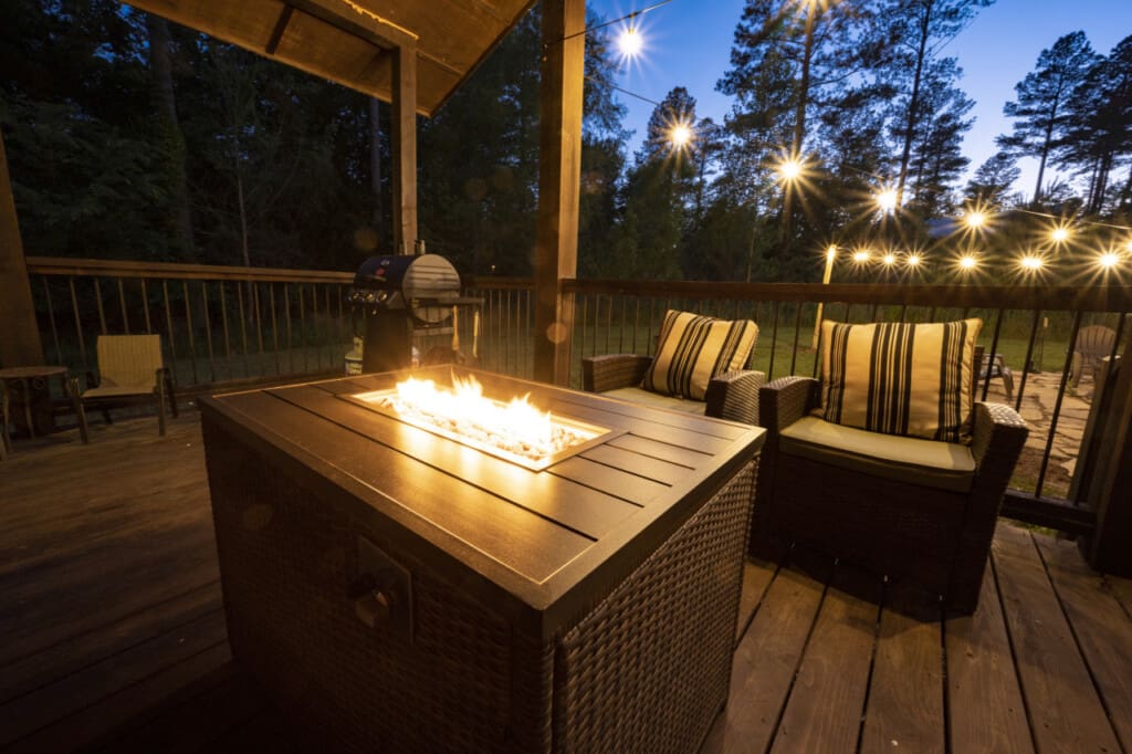 Elegant flames that light up the night.