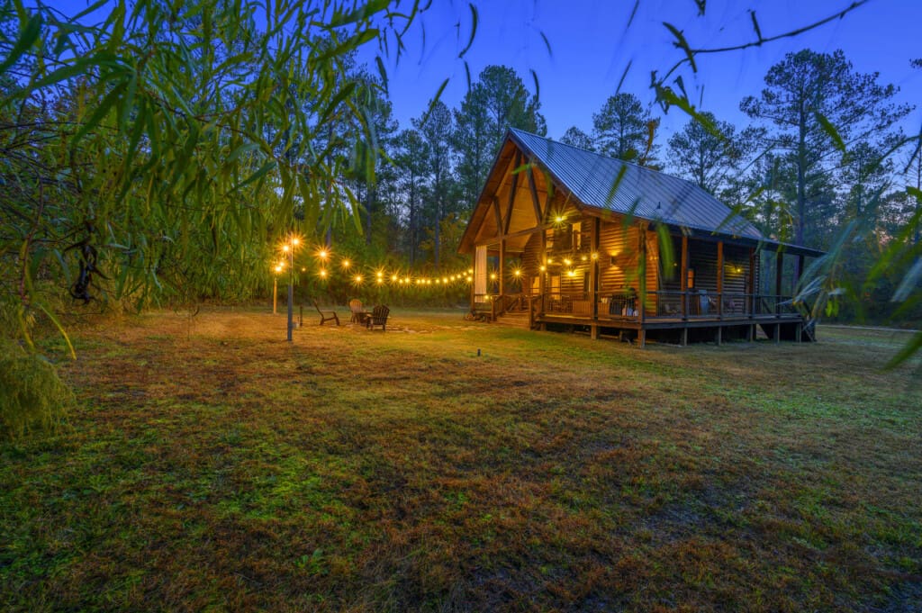 Daydream Chalet string lights Illuminating the darkness with soft brilliance.