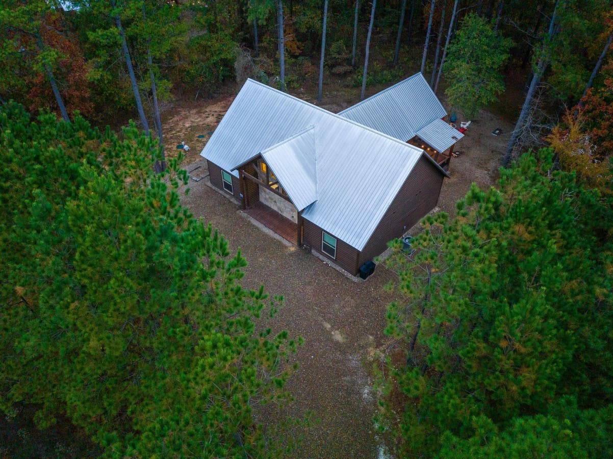A bird's-eye glimpse of woodland bliss.