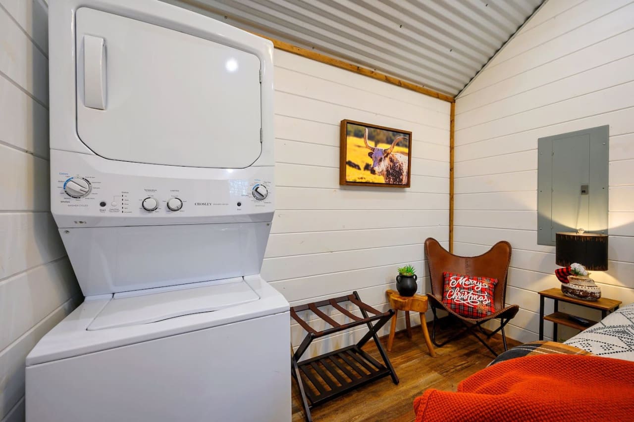 Our washer and dryer is readily available.