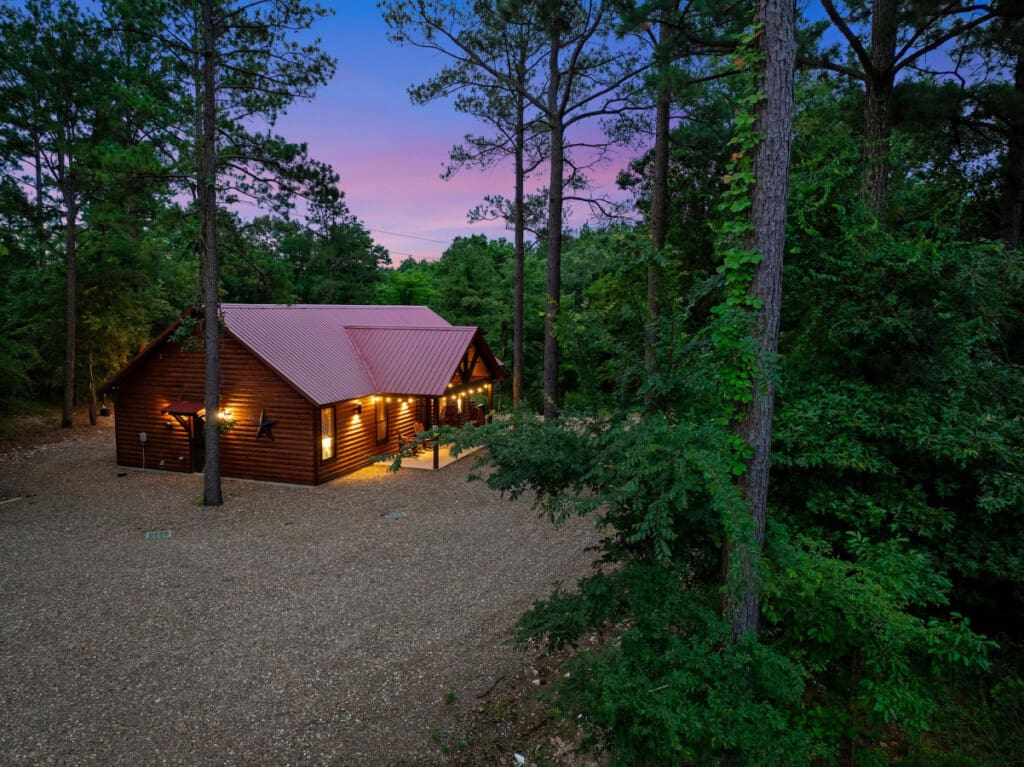 Twinkling lights and cabin delights