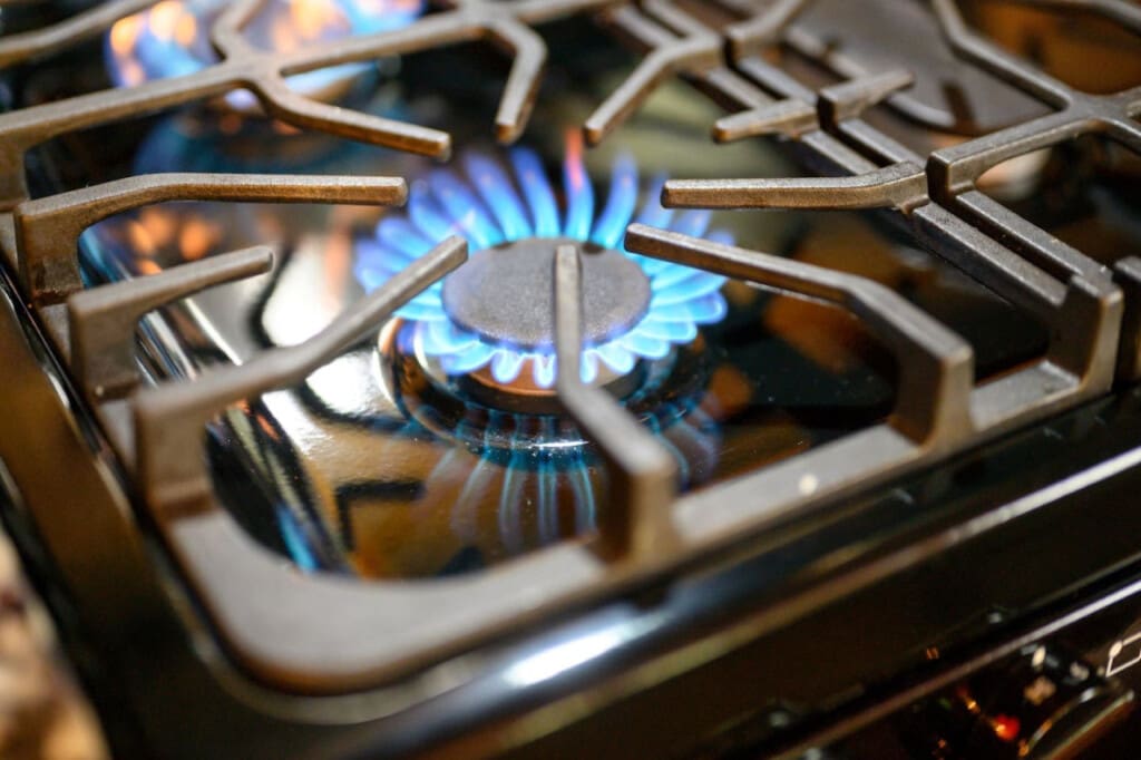 Savoring the warmth of our cabin's glowing stove