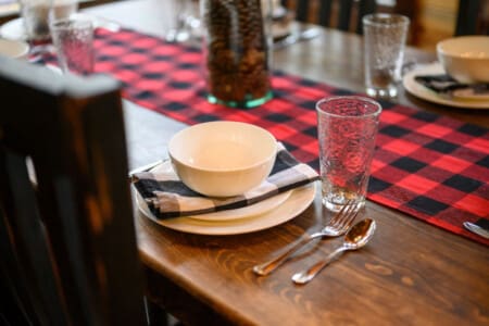 Inviting guests to gather around for good food and great company