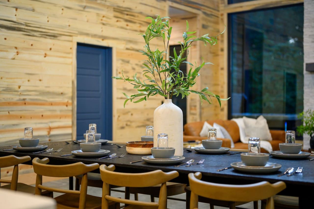 Gathering 'round the table for good food and great company.
