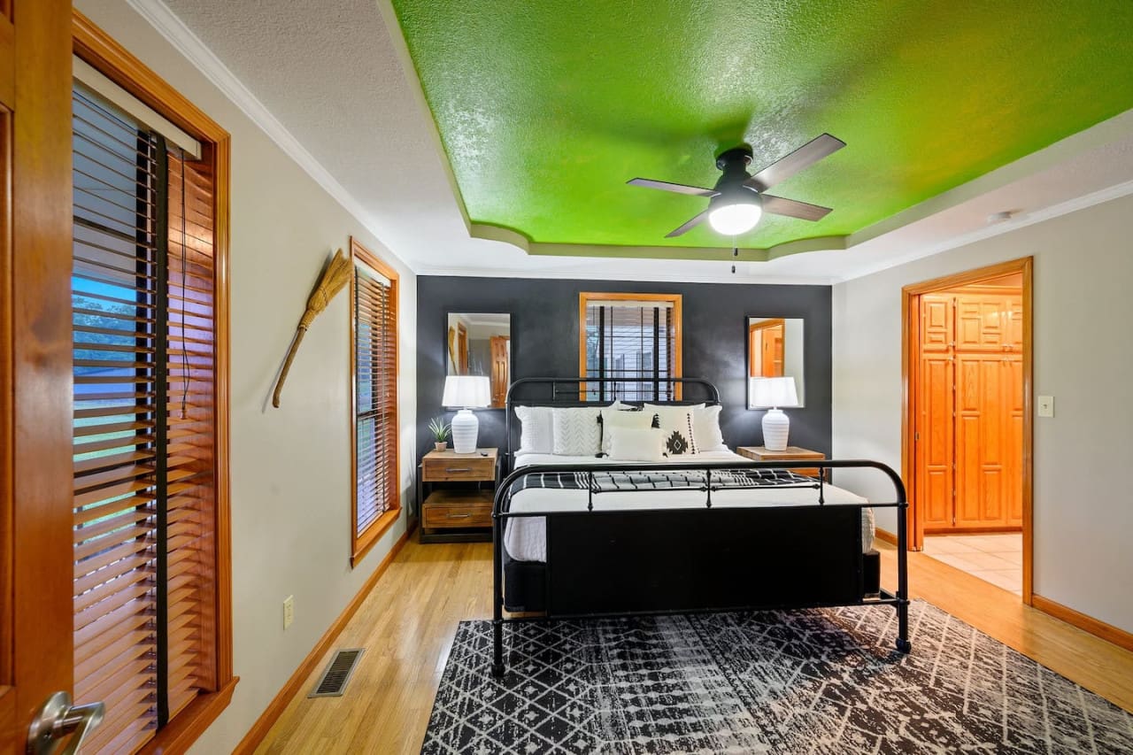 Our ceiling fan adds a touch of elegance while keeping the room perfectly chilled.
