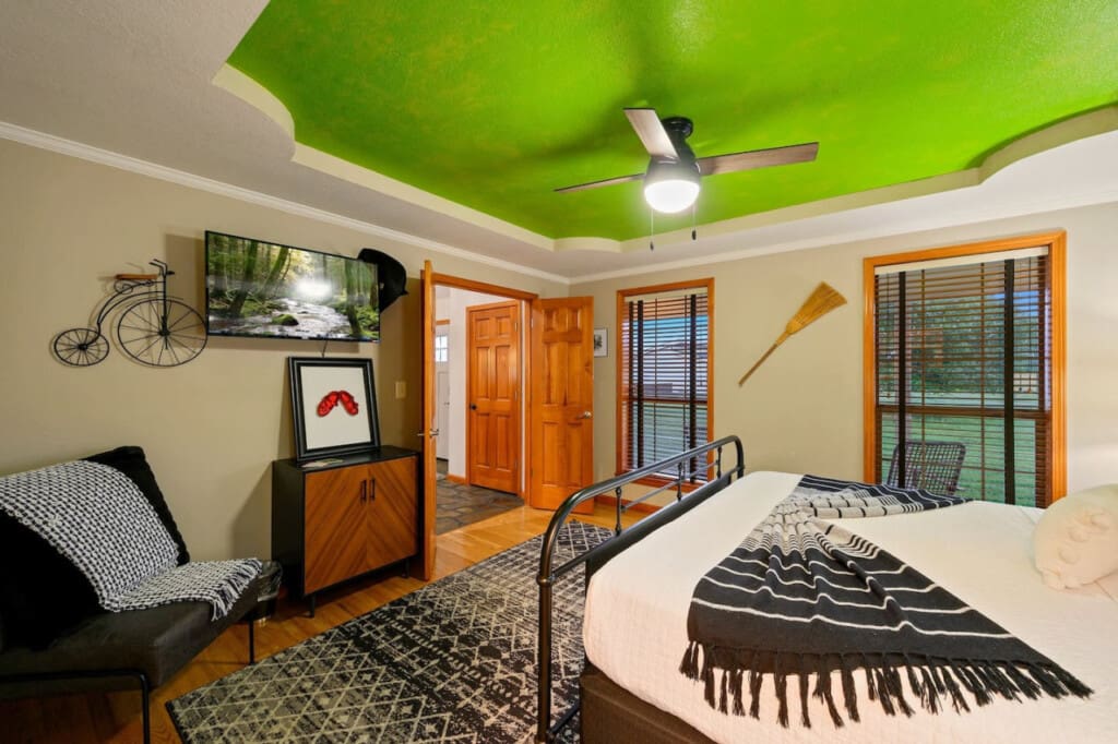 Relax and enjoy endless entertainment in your bedroom, where comfort meets modern convenience.