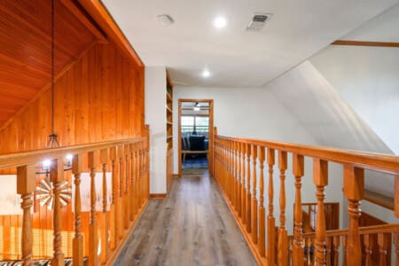 Upstairs charm—enjoy the peaceful escape and beautifully crafted spaces above.