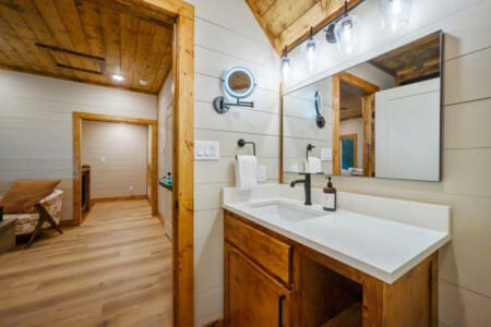 Transform your daily routine with a washroom that blends contemporary design with practical convenience.