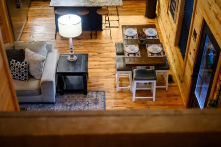 Experience the elegance of your home’s design with a stunning view from the upstairs.