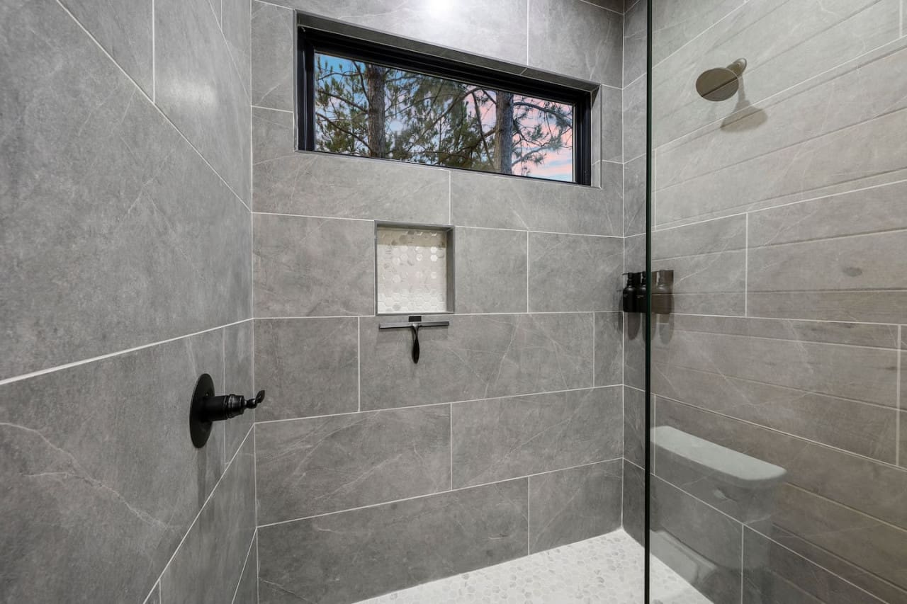 Stylish and serene—your favorite place to wash away the day!