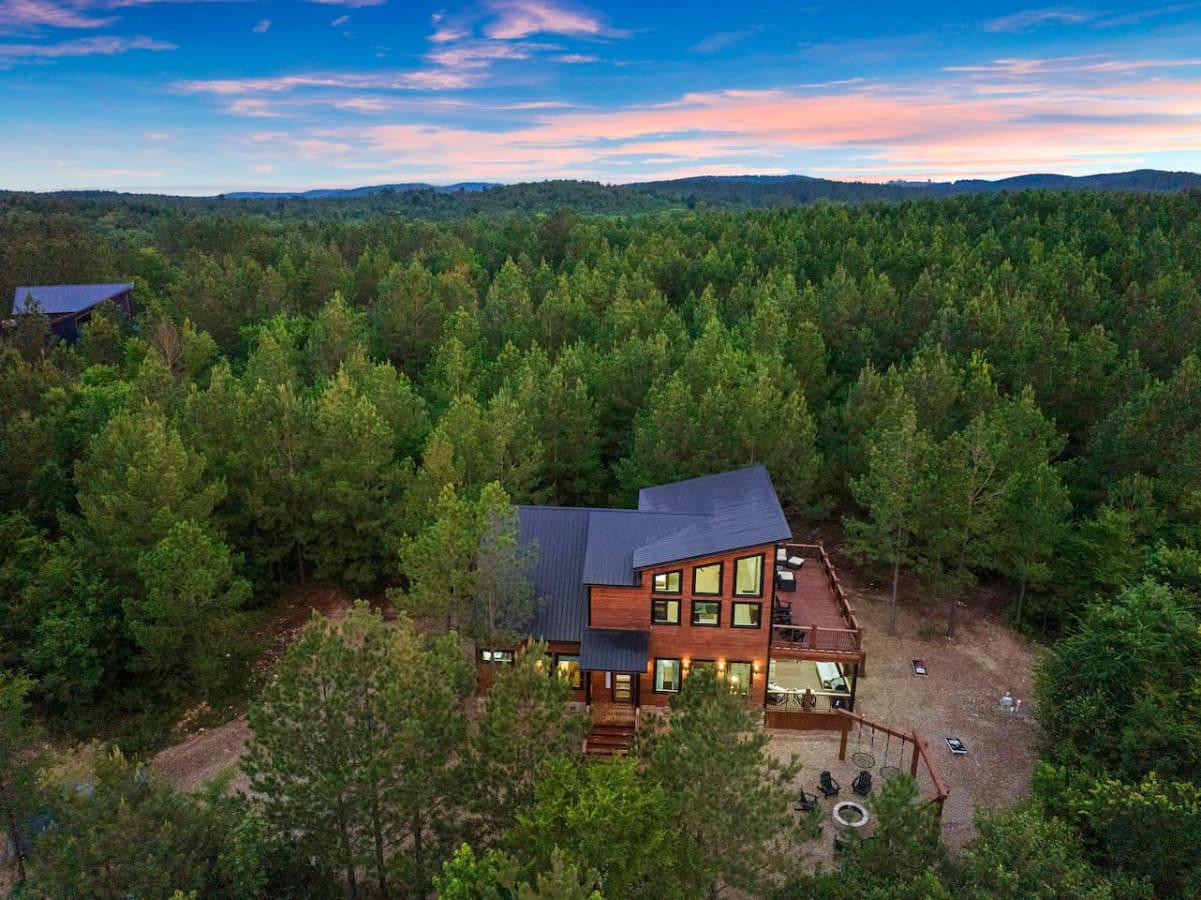 Capturing the magic of our cabin surrounded by trees and tranquility!