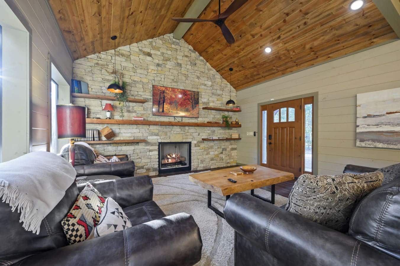 Bright living area with comfortable seating.