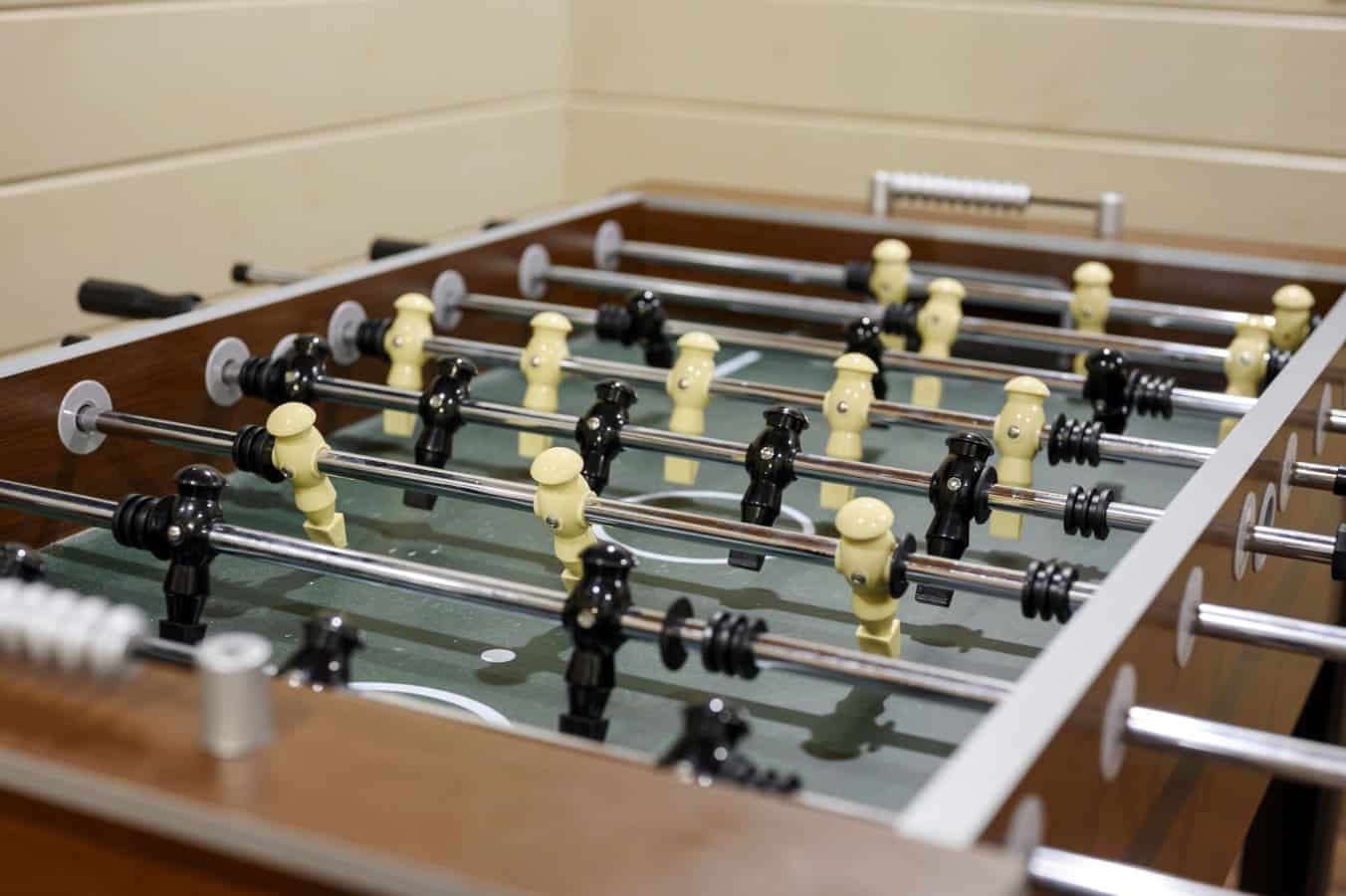 Challenge friends and family to foosball.