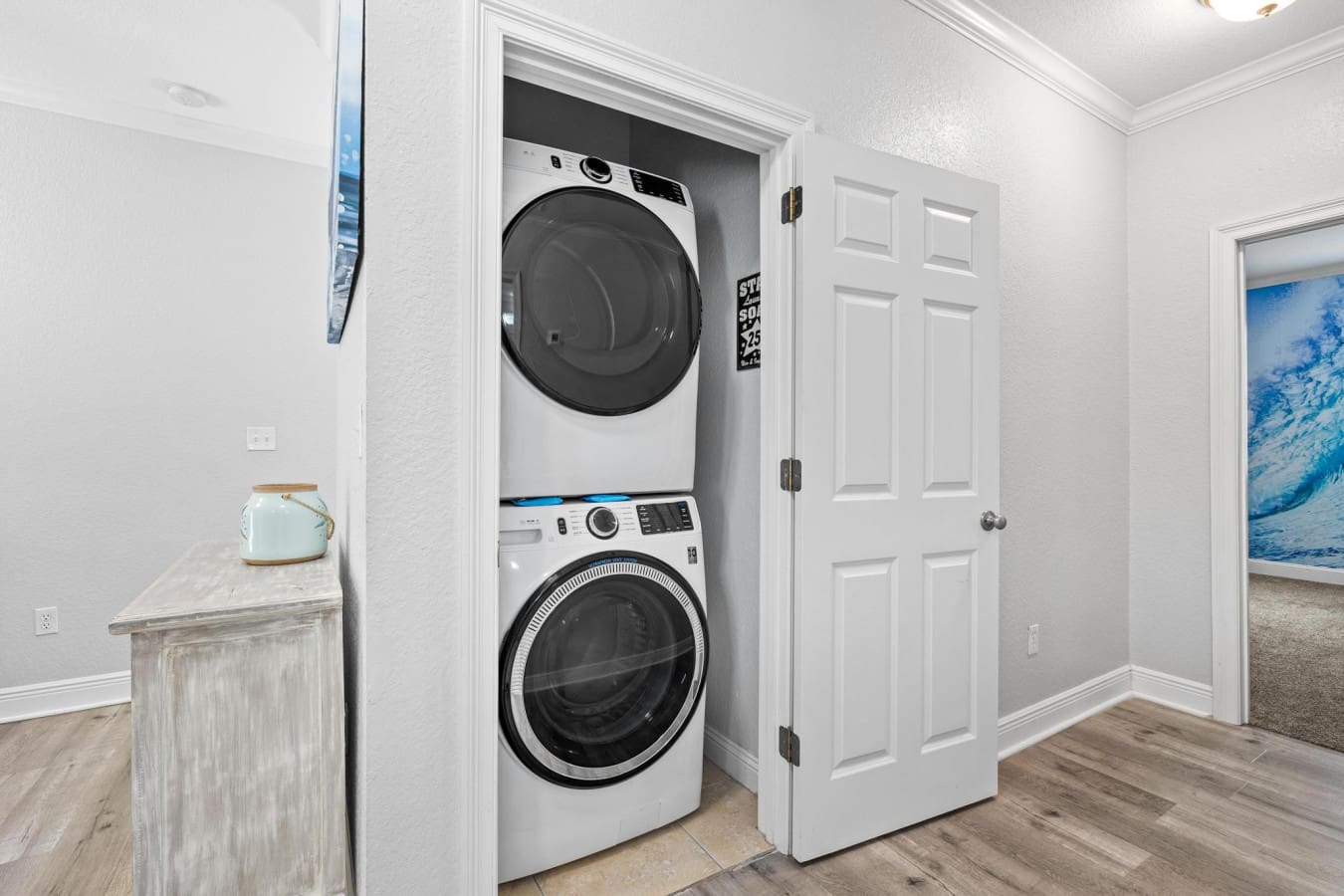 Because even getaways need clean clothes—convenience right at your fingertips.