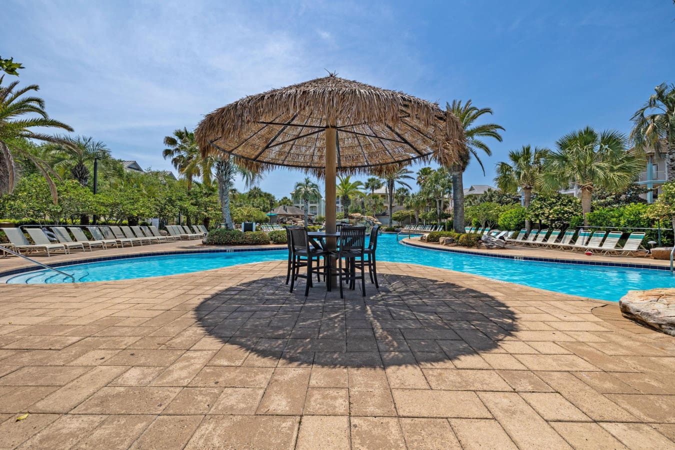 Poolside vibes and perfect skies—Destin’d to be Here indeed.
