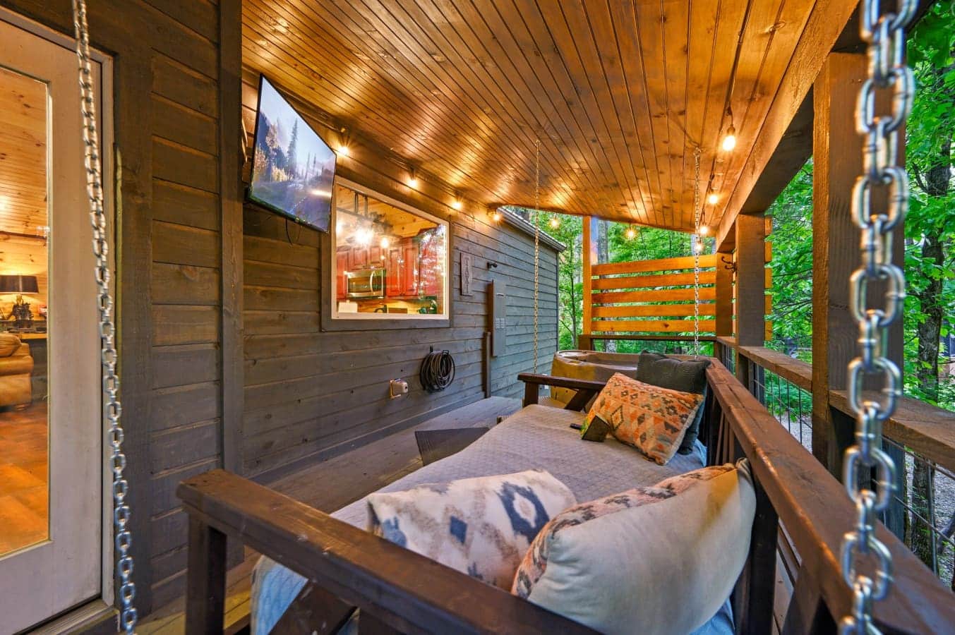 Relax, unwind, and let the gentle sway of the swinging sofa make every moment feel lighter