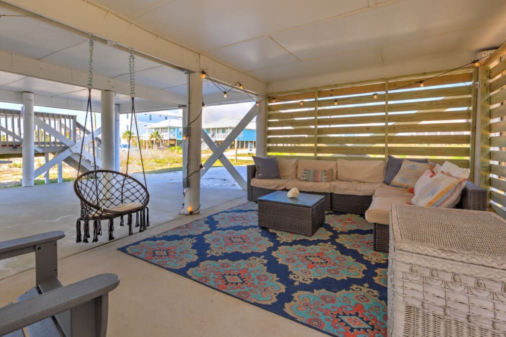 Nature meets comfort on your private deck.