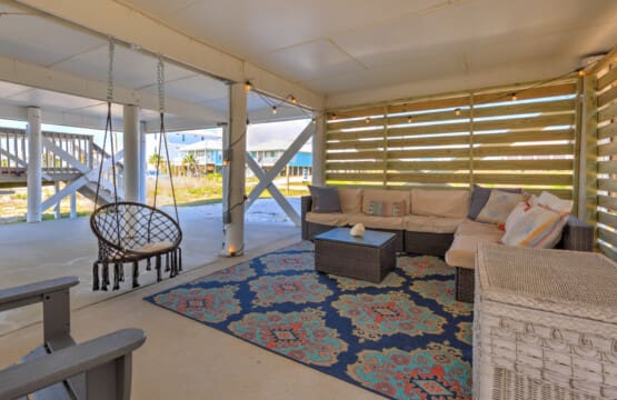 Nature meets comfort on your private deck.