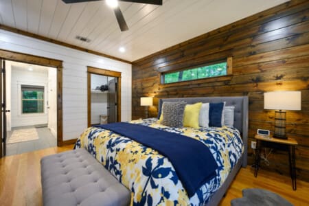 Rest easy in your woodland hideaway.