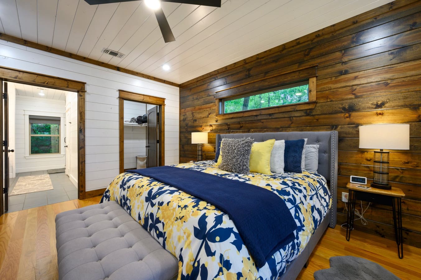 Rest easy in your woodland hideaway.