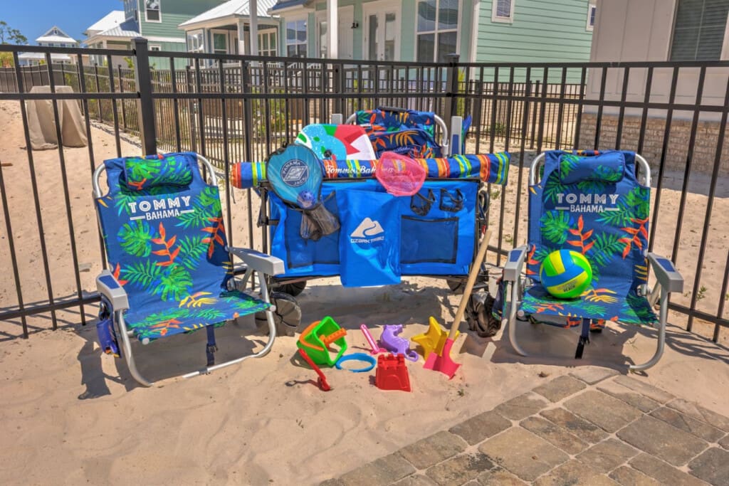Your kids are going to have the absolute best time on the beach with all these toys and beach gear already set up and ready to go.
