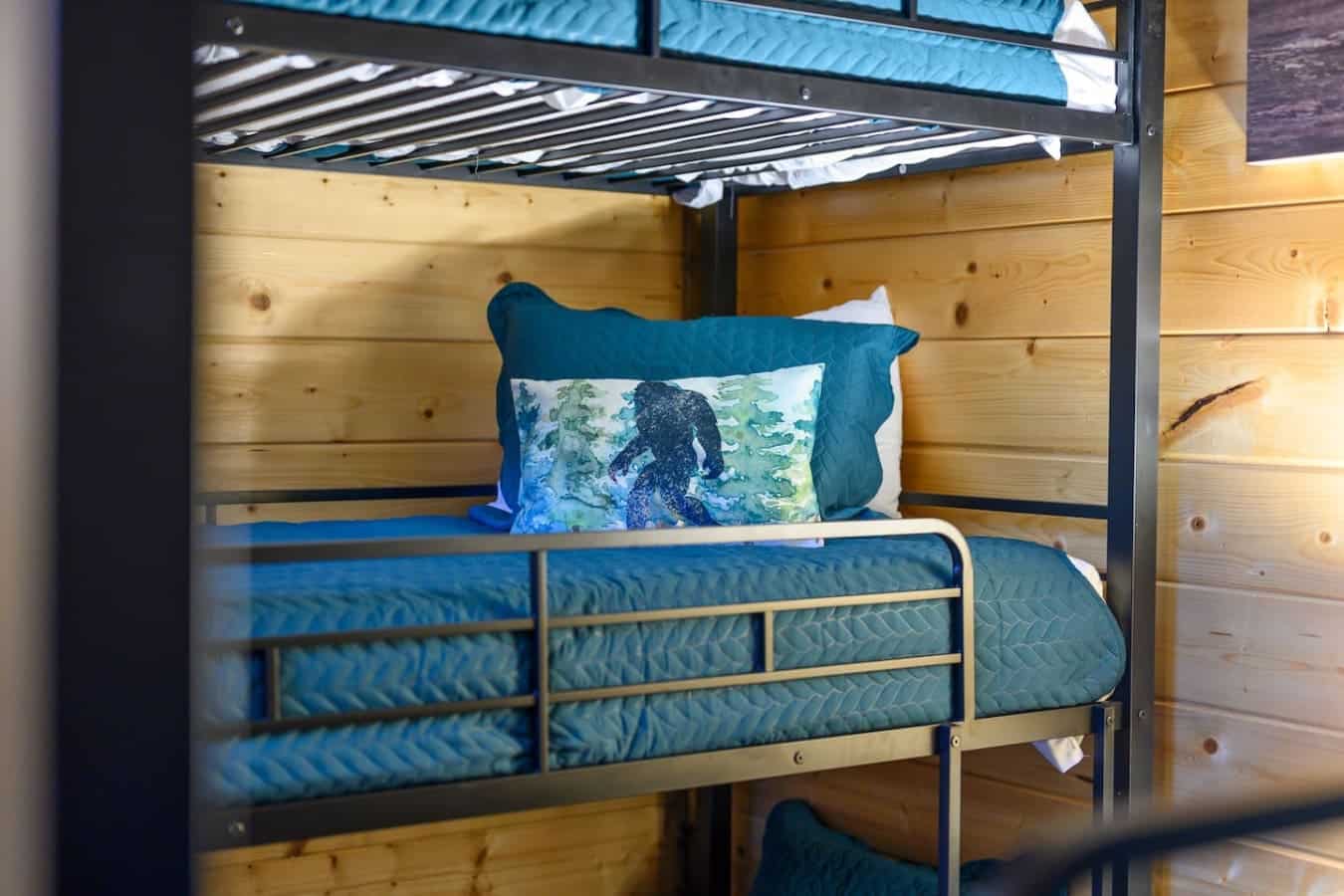 These bunks are stacked and ready to go, with enough beds that your whole crew can actually spread out instead of playing Tetris with sleeping arrangements.