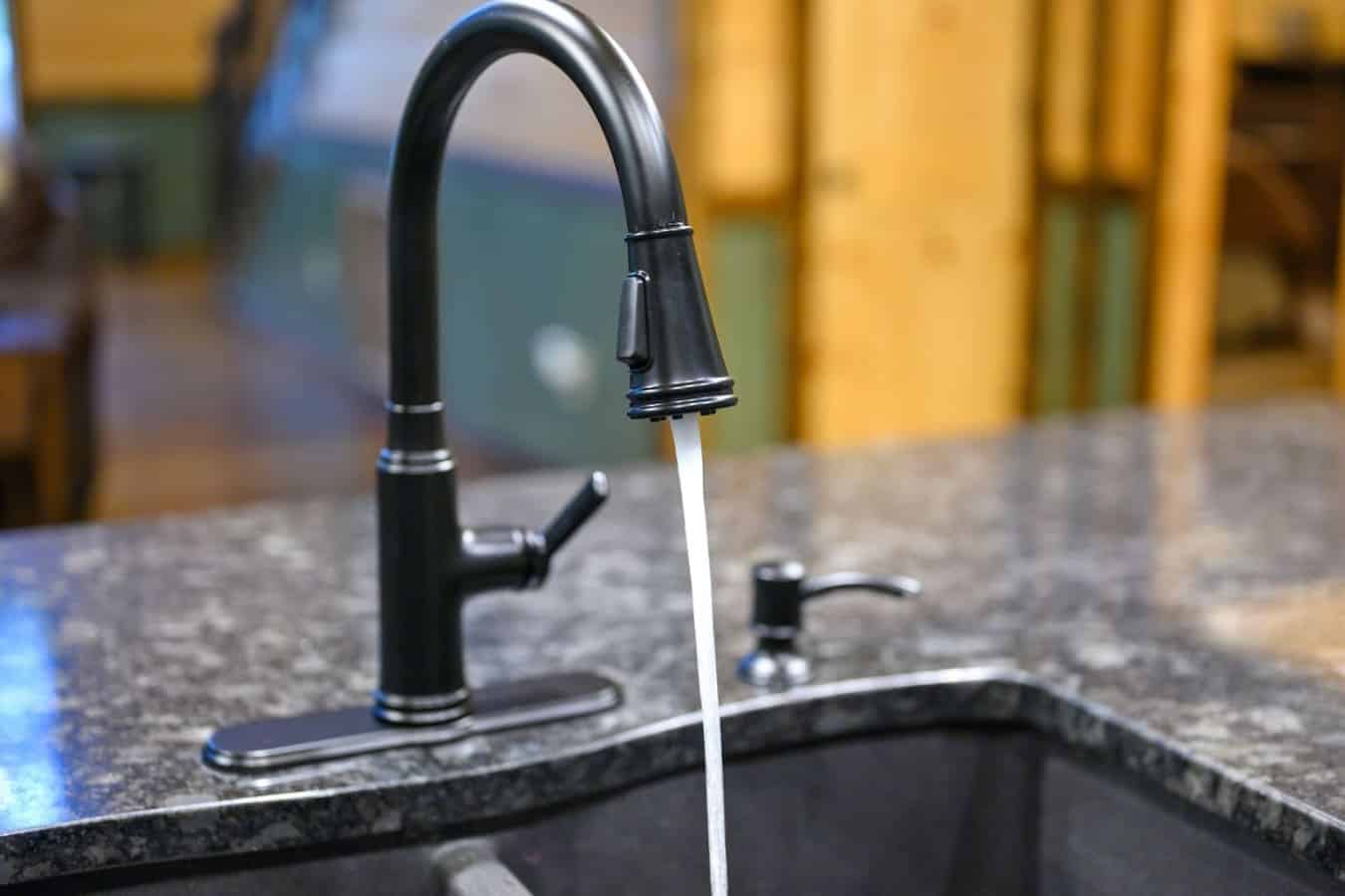 The kitchen faucet actually has decent water pressure and doesn't get all temperamental when you're trying to rinse dishes, which is honestly more than you'd expect.