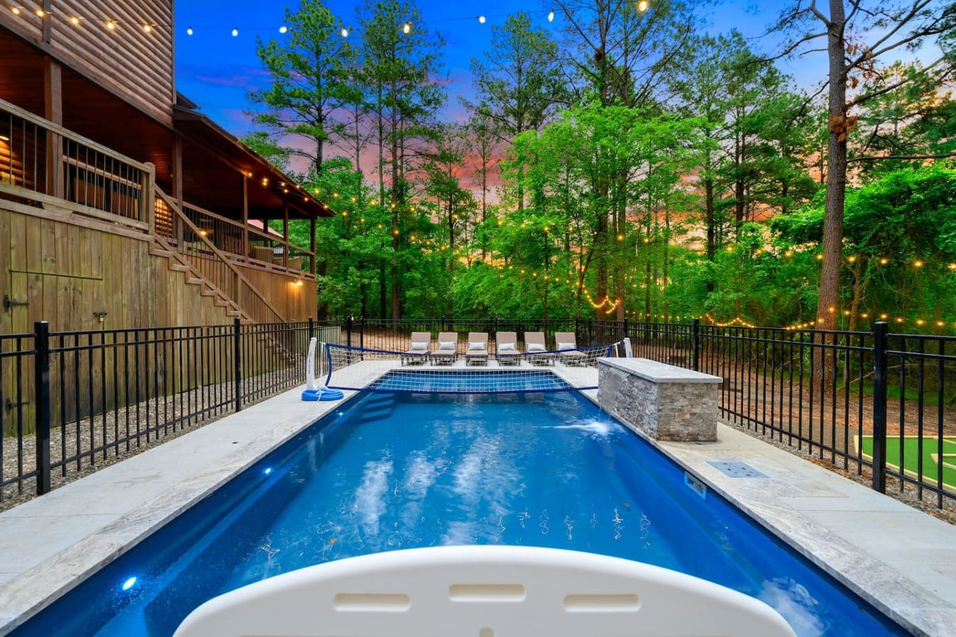 Nothing says "we're actually going to use this" like a backyard pool that's big enough to actually swim in instead of just waddle around in.