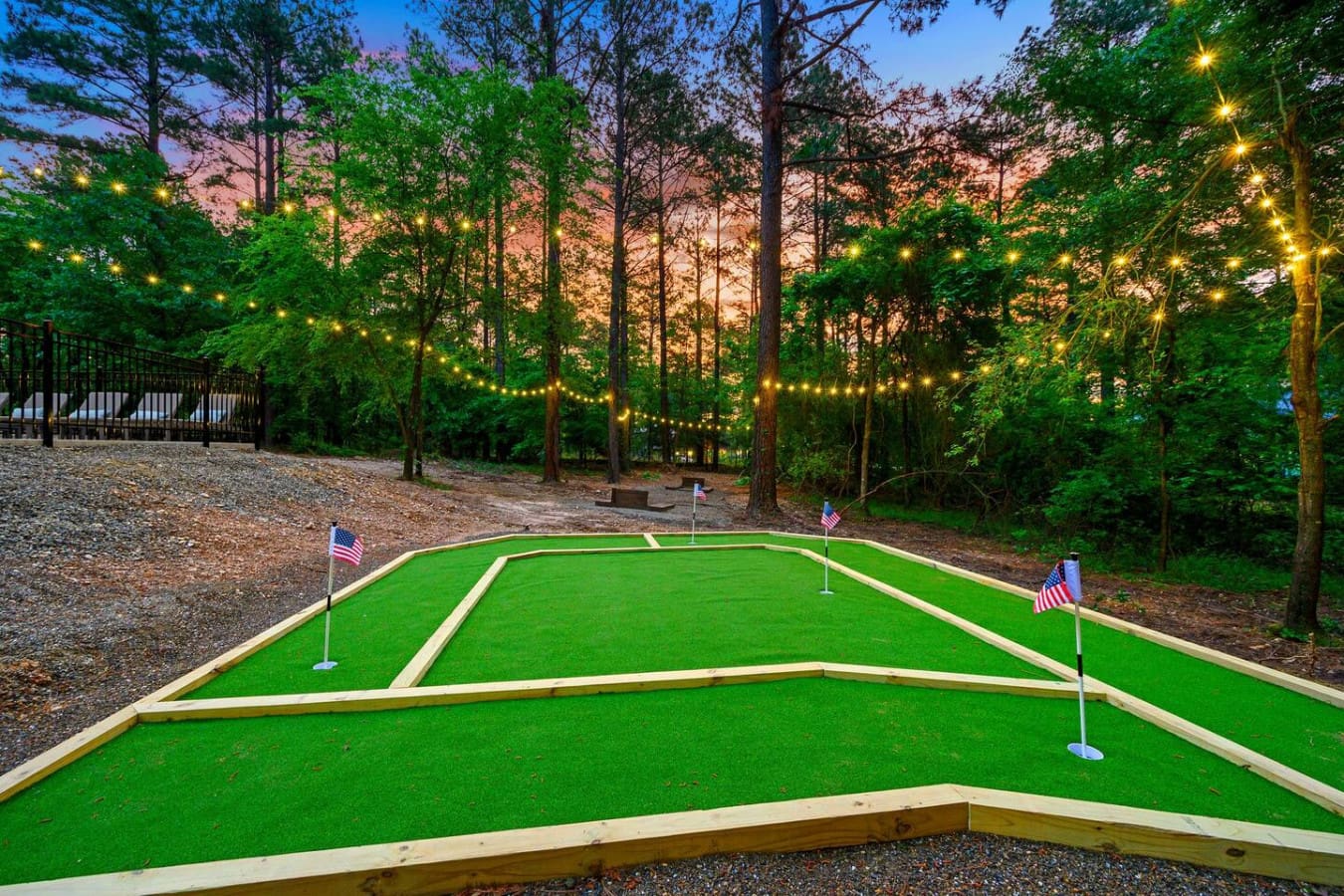 The mini golf course is legit enough that you'll actually want to play all 18 holes instead of just giving up after three.