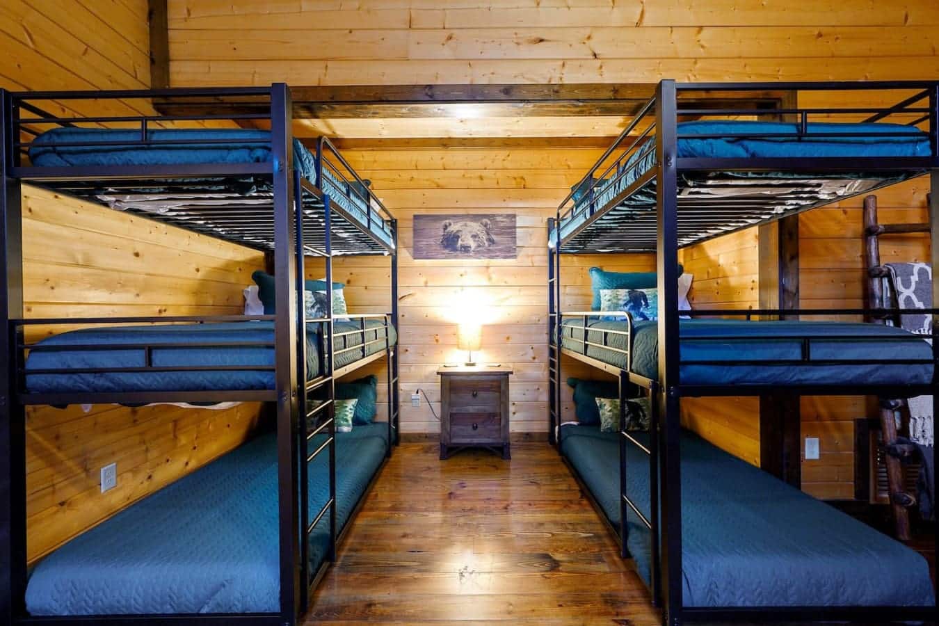 This dormitory-style bunk room is basically built for group trips where everyone just wants a comfortable place to crash before heading back out to whatever adventure you've got planned.
