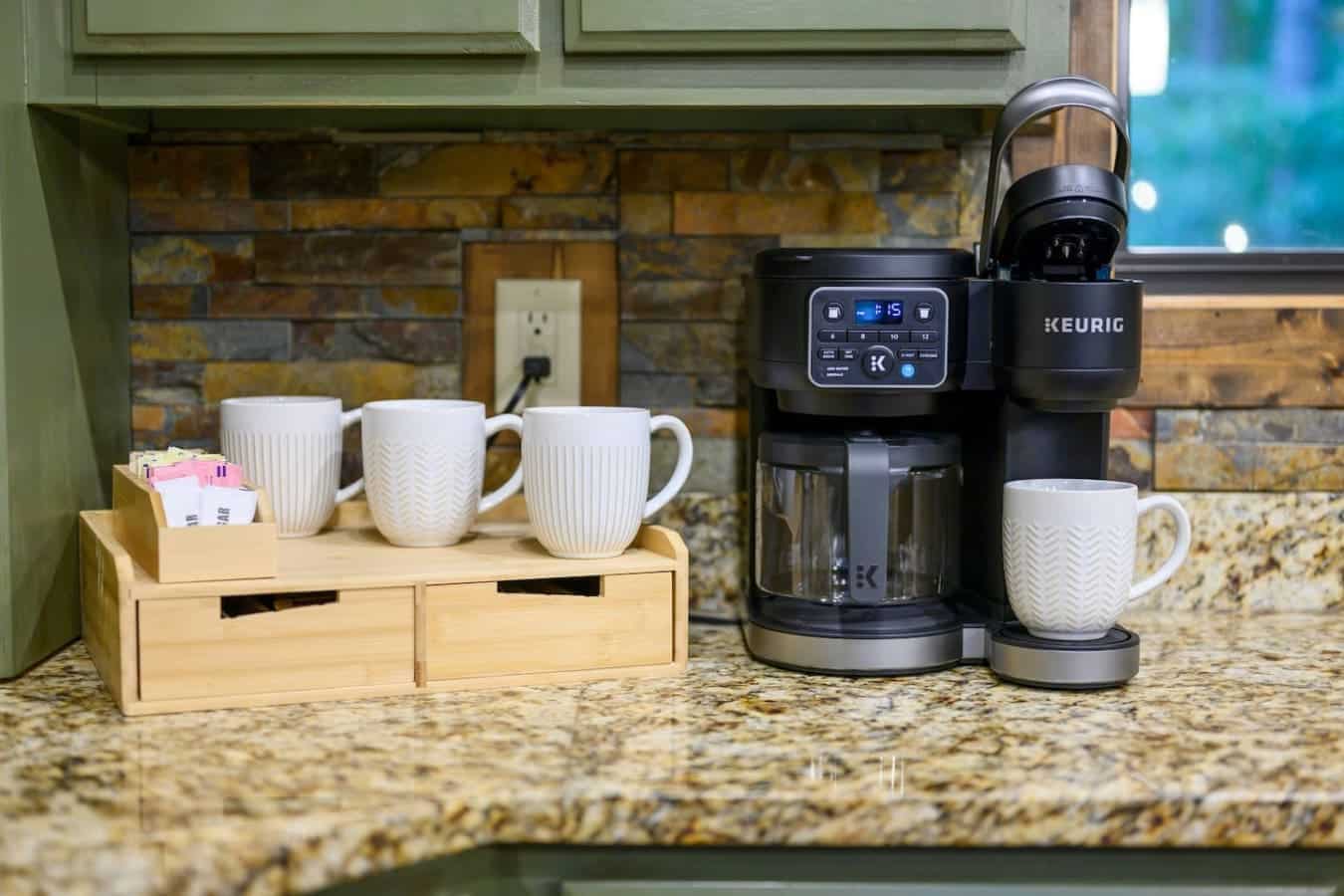Your coffee maker's got everything you need to actually get caffeinated in the morning, no excuses about rough plumbing or weak brew.