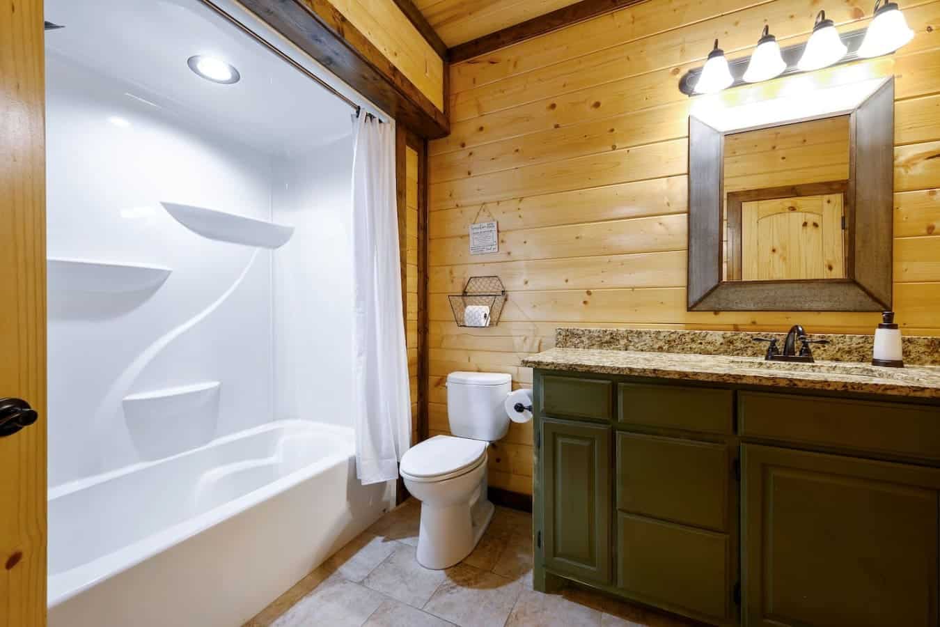 This bathroom gives you the best of both worlds—a classic soaking tub if you want to unwind like you're at a spa, and a modern walk-in shower when you just need to get clean and get on with your day.
