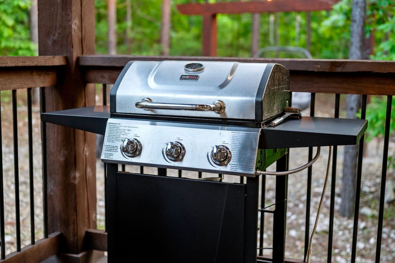 This grill setup says you're ready to cook like you mean it, even when you're supposed to be relaxing on vacation.