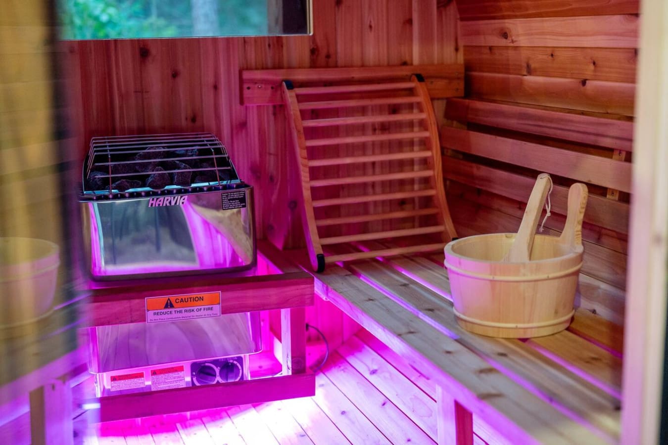 Nothing beats a good sauna session to shake off the stress, especially when you've got that glowing heat experience ready to go.