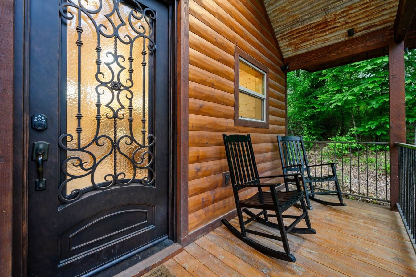 A front porch built for hellos and goodbyes.
