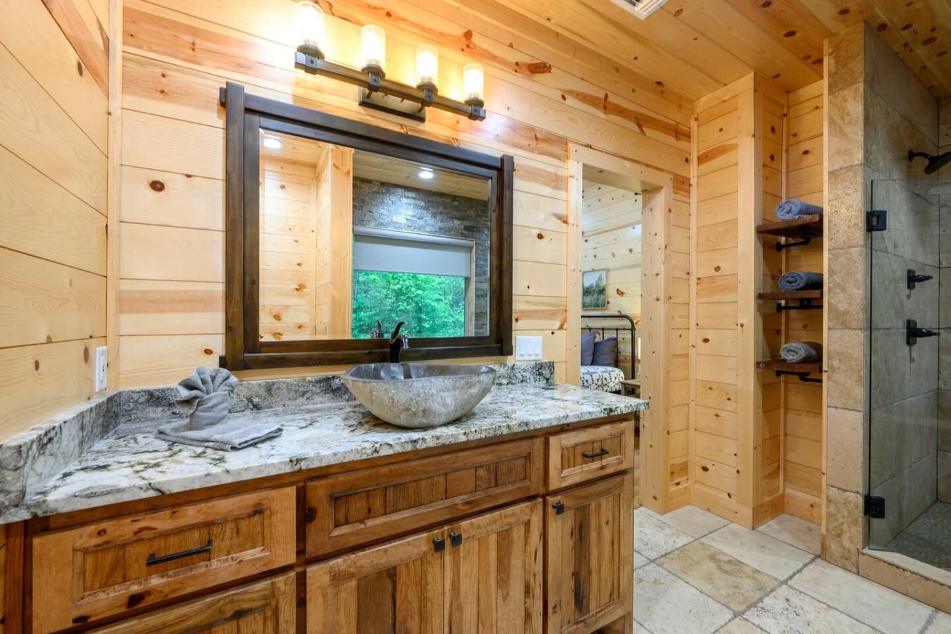 Spacious, sparkling, and woodsy.