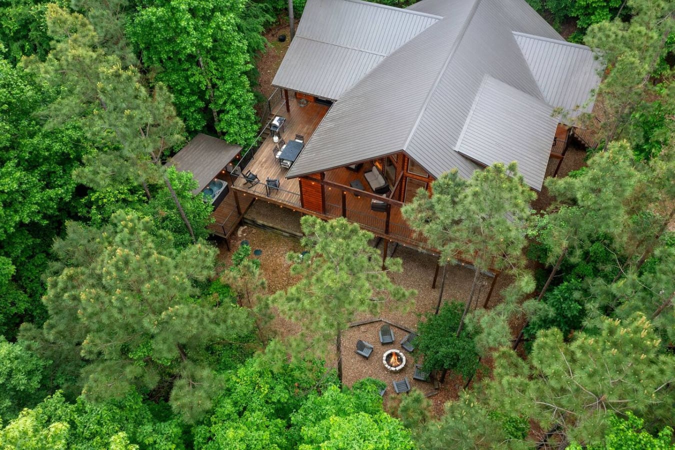 Birds-eye views of forested bliss.