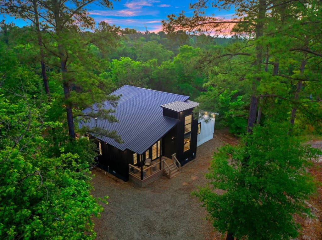 Modern design meets forest serenity—your secluded escape begins here.