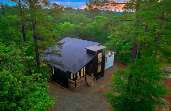 Modern design meets forest serenity—your secluded escape begins here.